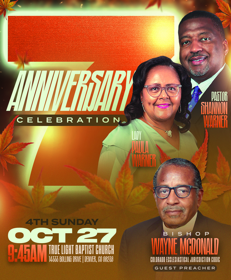 Pastor 7th Anniversary. October 27th 9:45 AM