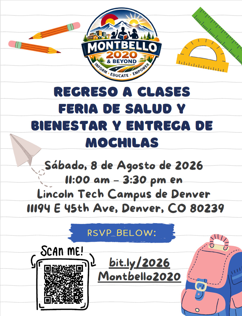 Montbello Back To School Health and Wellness Fair and Backpack Giveaway